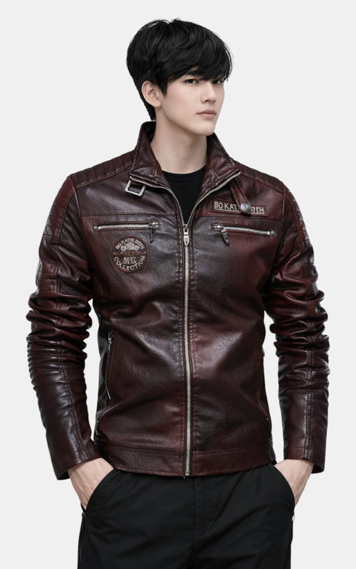 Classic Motorcycle PU Jacket