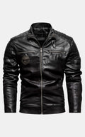 Autumn Winter PU Leather Motorcycle Jacket – Slim Biker Style