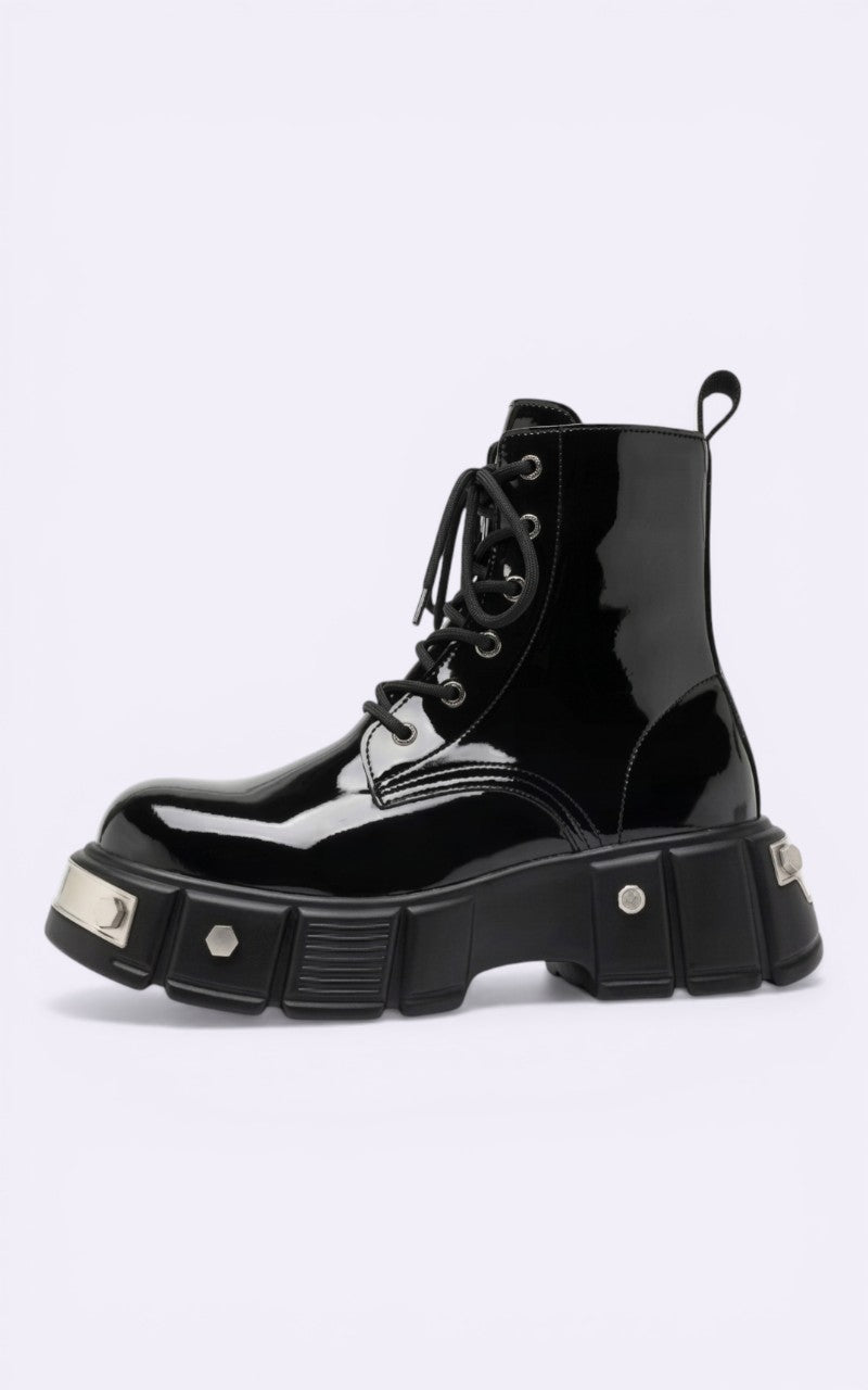British Style Platform Ankle Boots