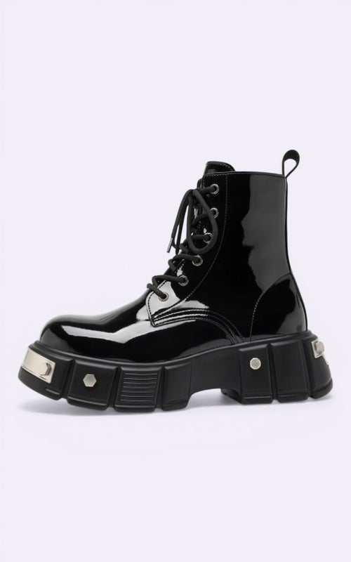 British Style Platform Ankle Boots