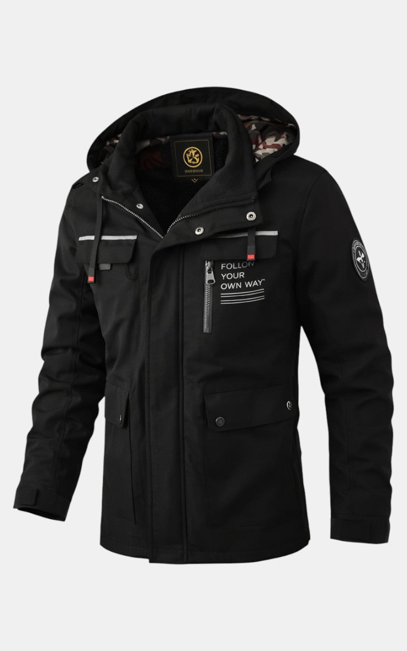 Casual Hooded Windbreaker Jacket