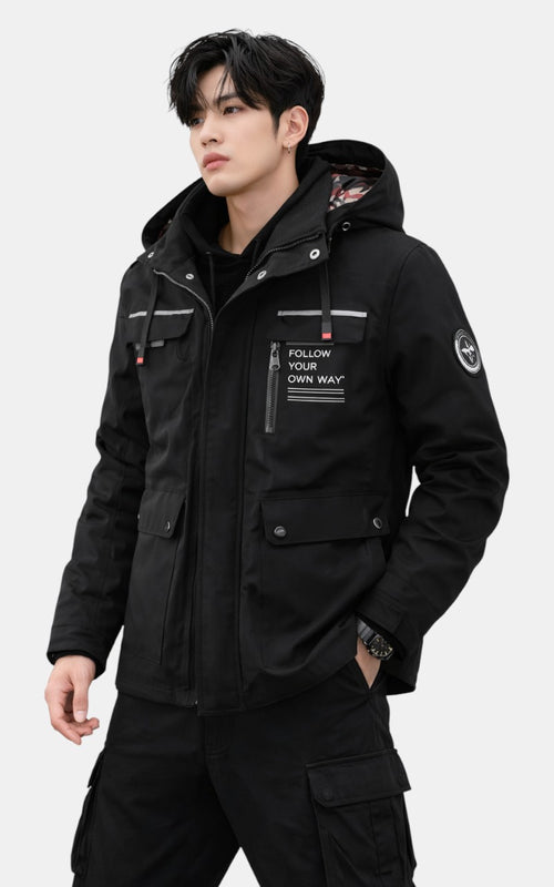 Casual Hooded Windbreaker Jacket
