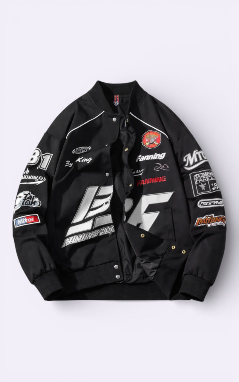 American Embroidered Varsity Hooded Jacket
