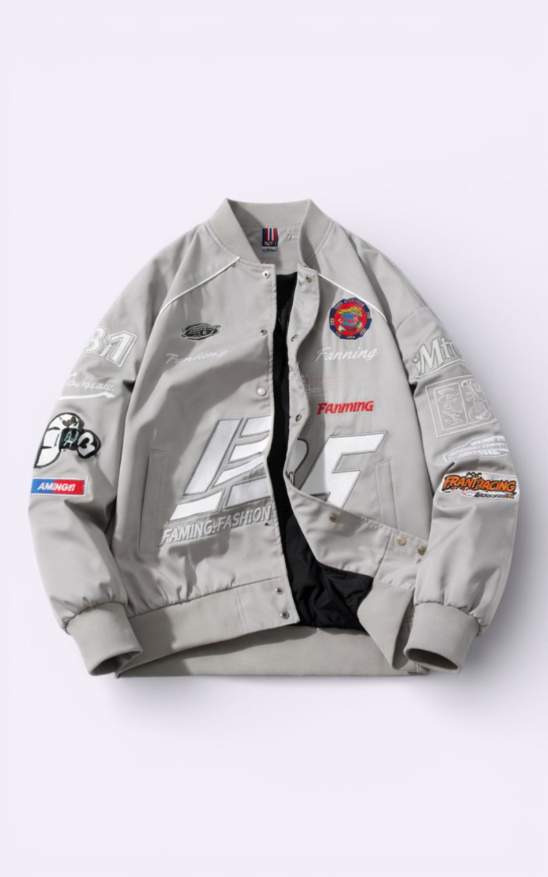 American Embroidered Varsity Hooded Jacket