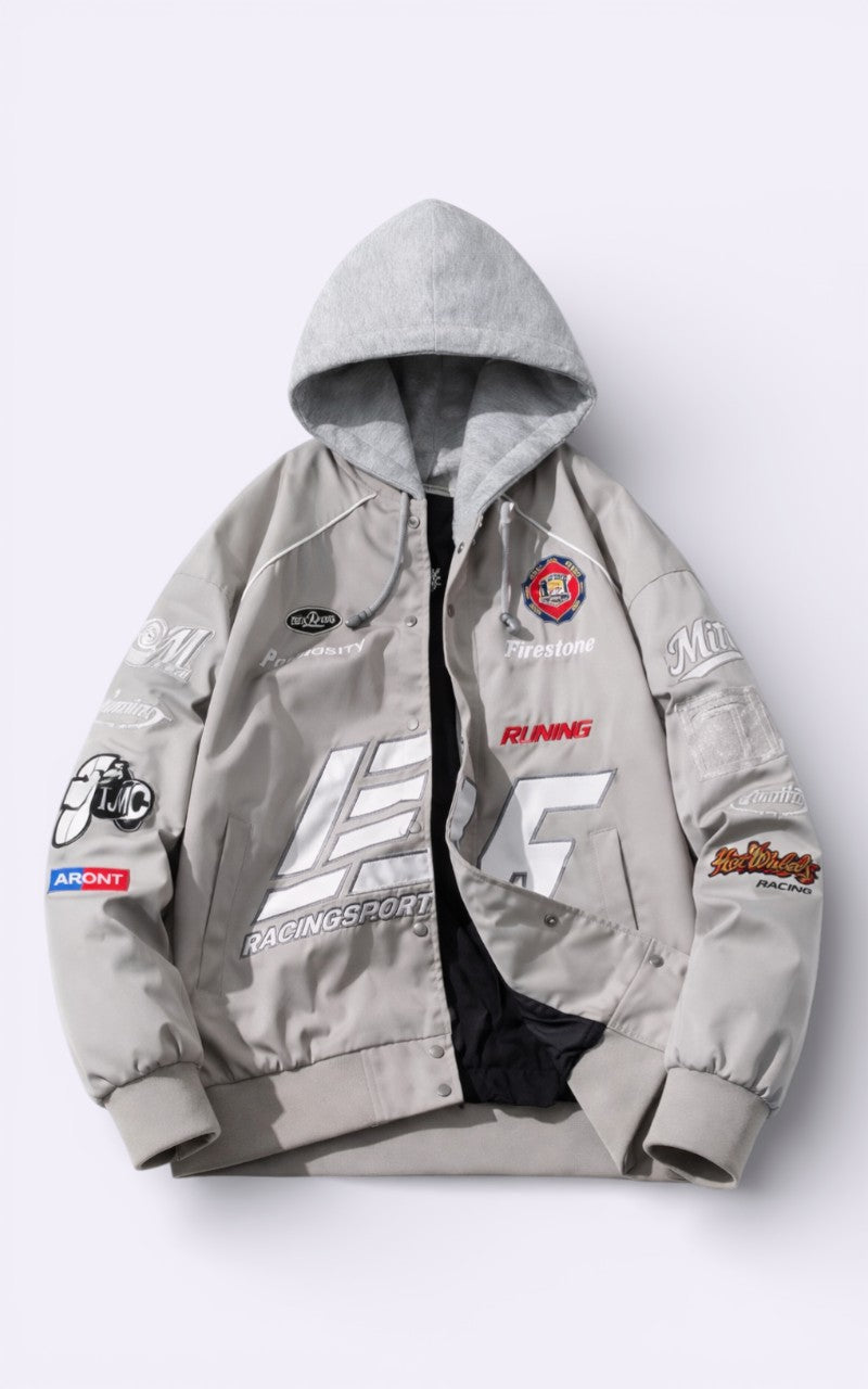 American Embroidered Varsity Hooded Jacket