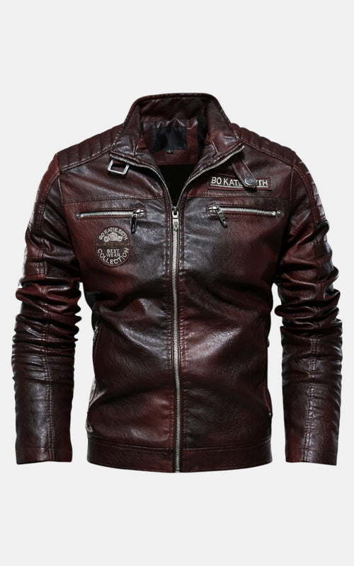 Classic Motorcycle PU Jacket