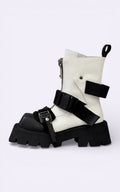 Cowhide Square-Toe Chelsea Boots