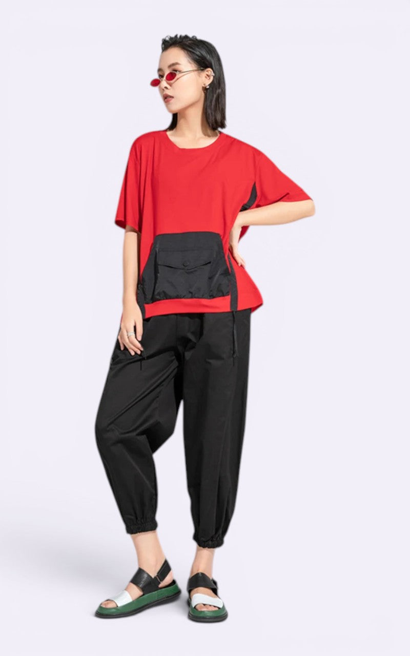 Cyberpunk Color Block Tee