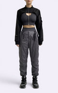 Cyberpunk Cropped Zip Top