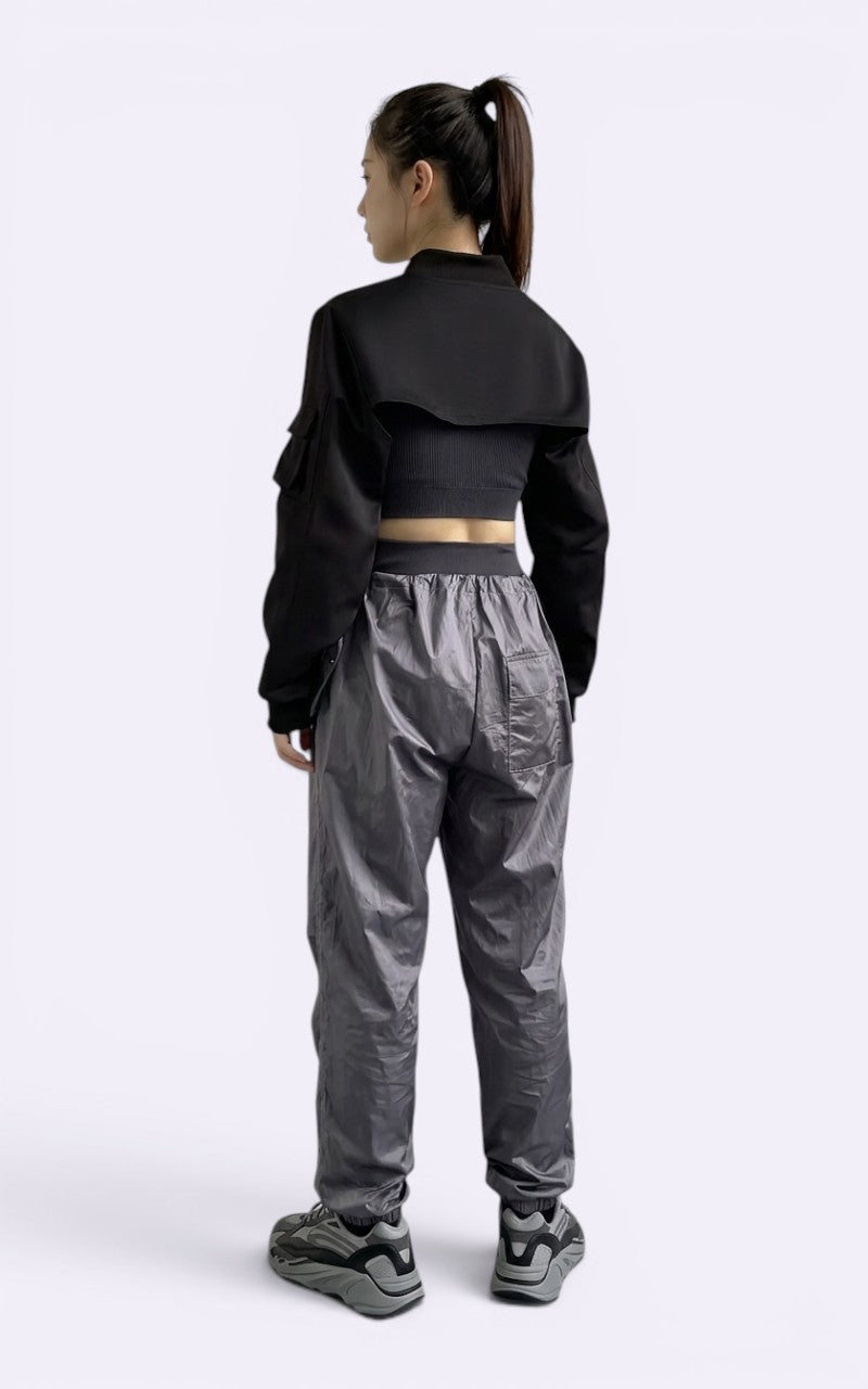 Cyberpunk Cropped Zip Top
