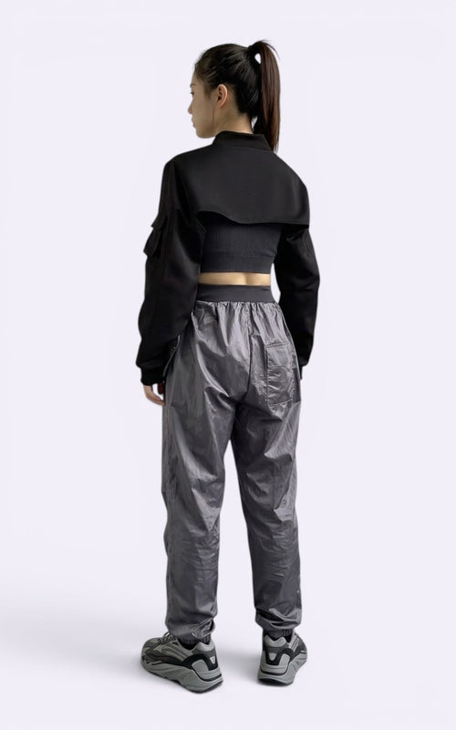 Cyberpunk Cropped Zip Top