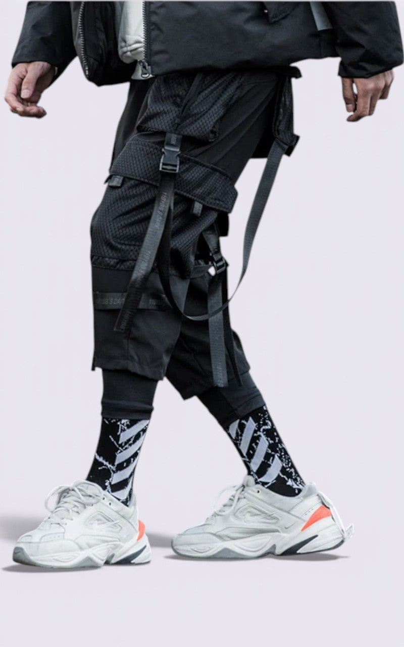 Cyberpunk Ribbon Cargo Pants