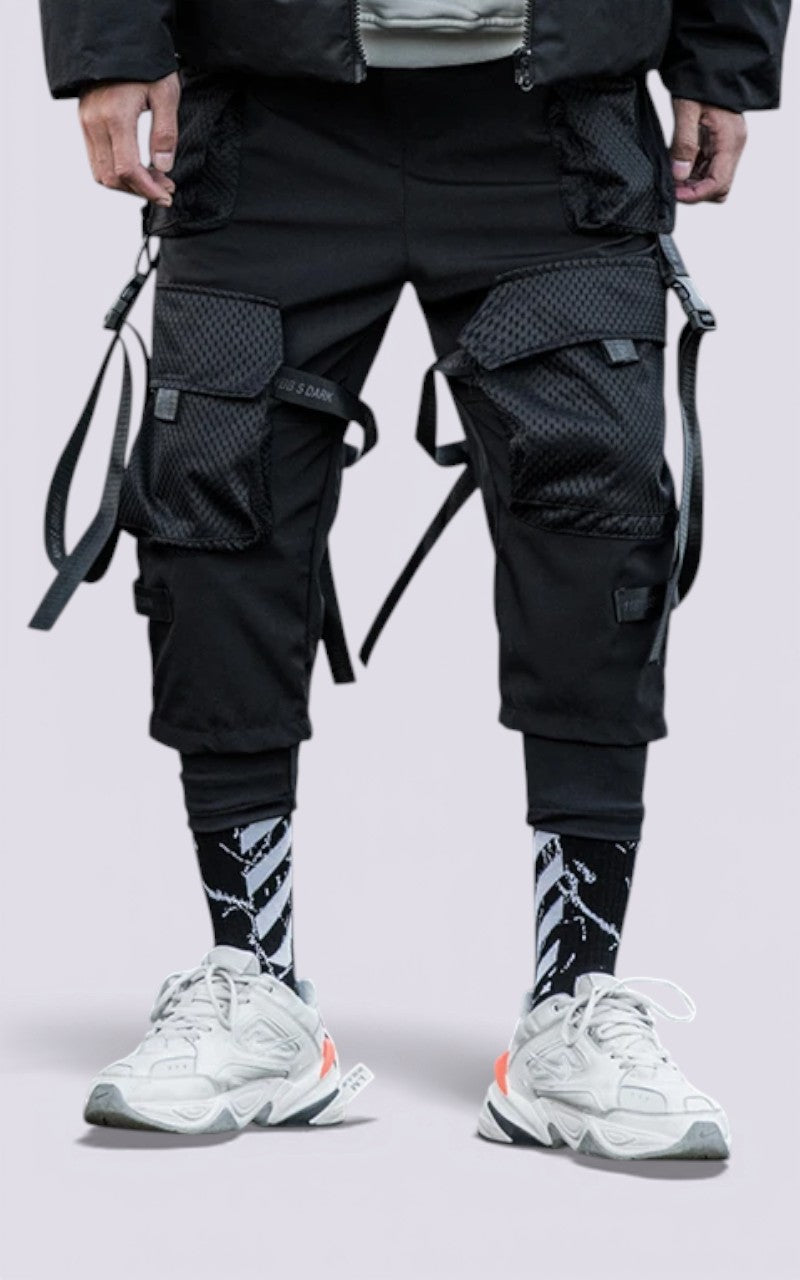 Cyberpunk Ribbon Cargo Pants