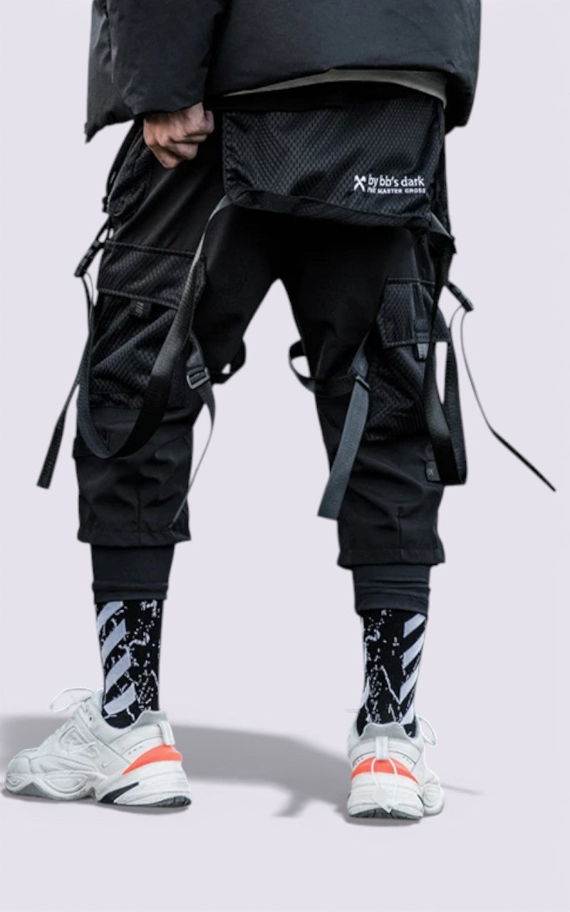 Cyberpunk Ribbon Cargo Pants