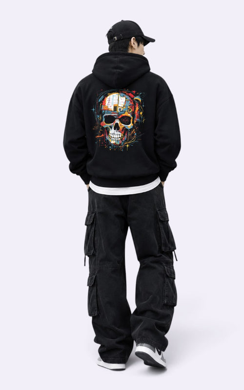 Cyberpunk Skeleton Graphic Hoodie