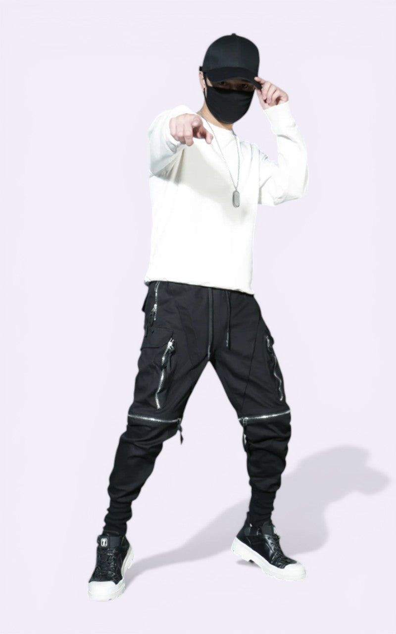 Detachable Multi-Pocket Techwear Pants
