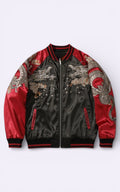Dragon Embroidered Bomber Jacket