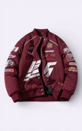 Embroidered Varsity Hooded Jacket
