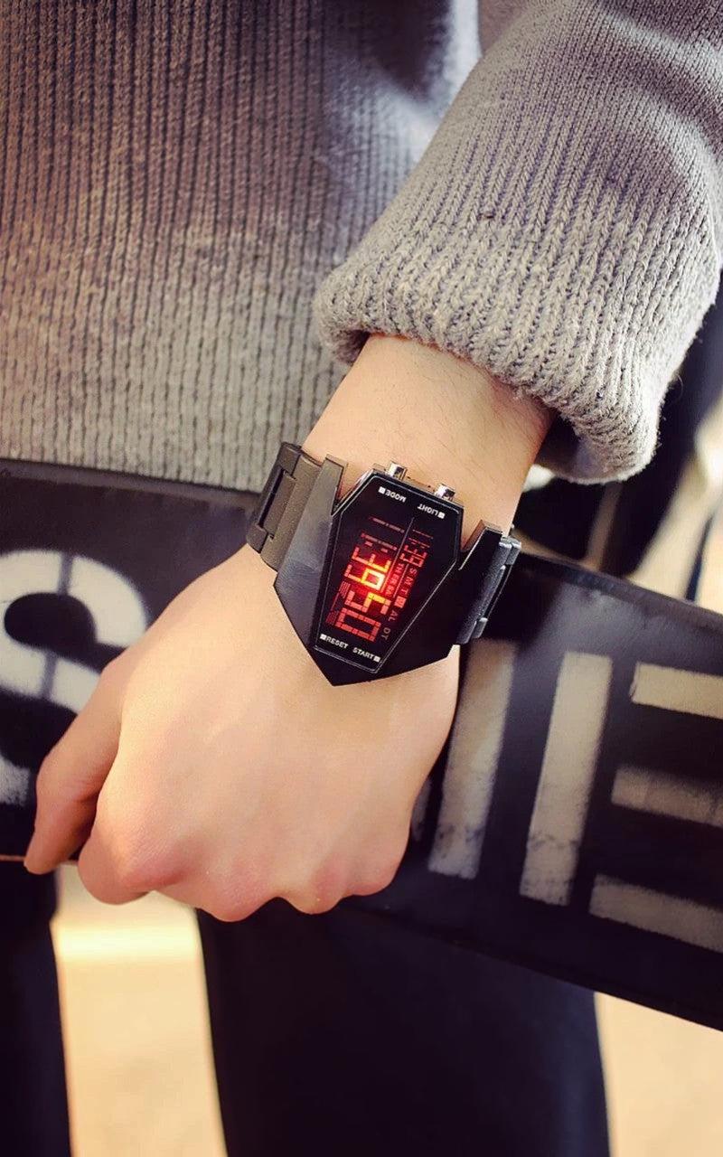 Fighter LED Square Digital Watch