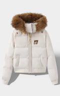 Fur Collar Hooded Parka Jacket