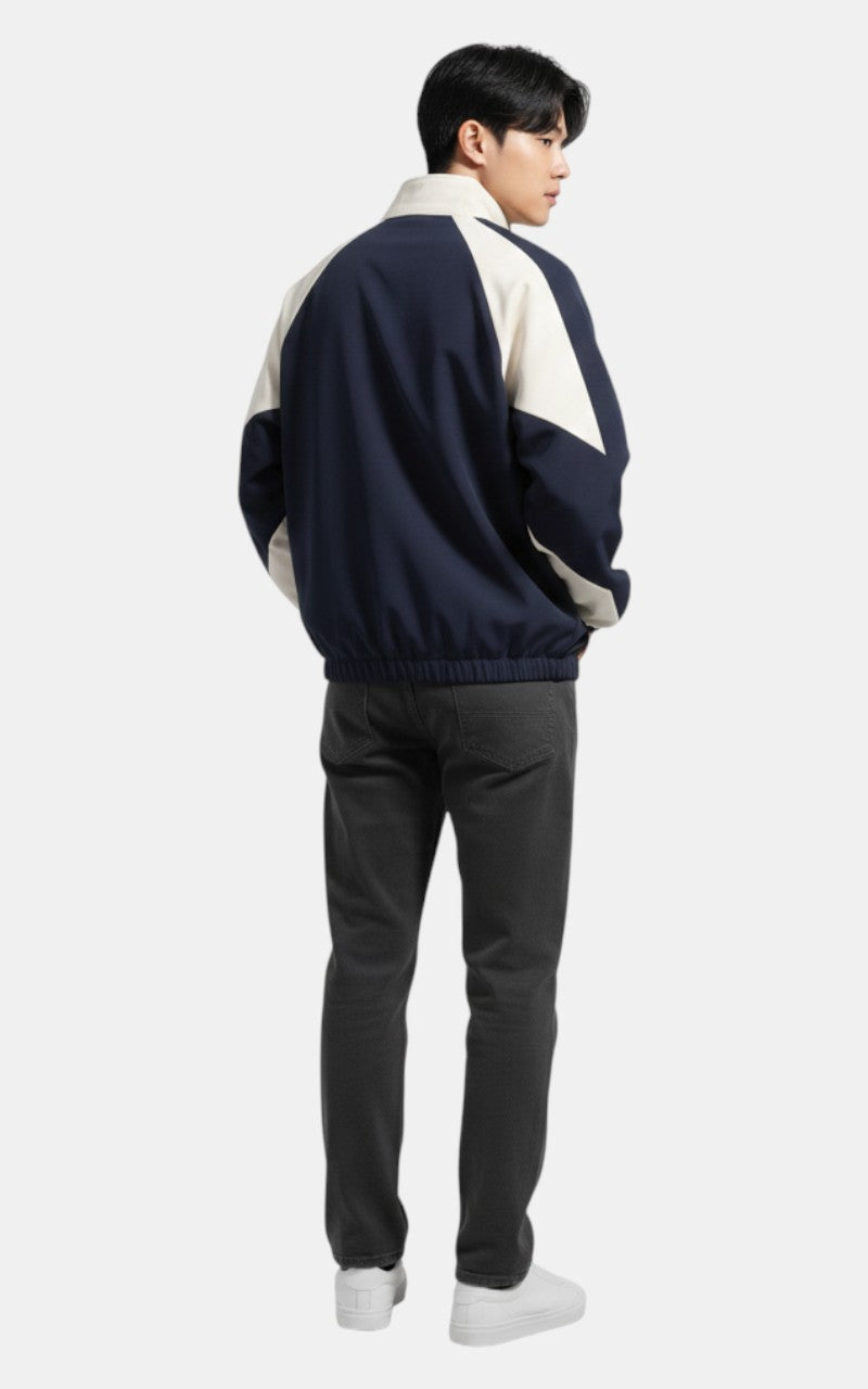 Reflective Striped Windbreaker Jacket – Streetwear Style