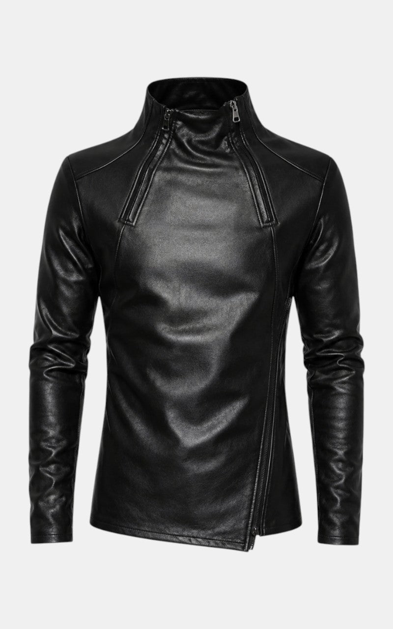 Gothic Fleece Leather Jacket
