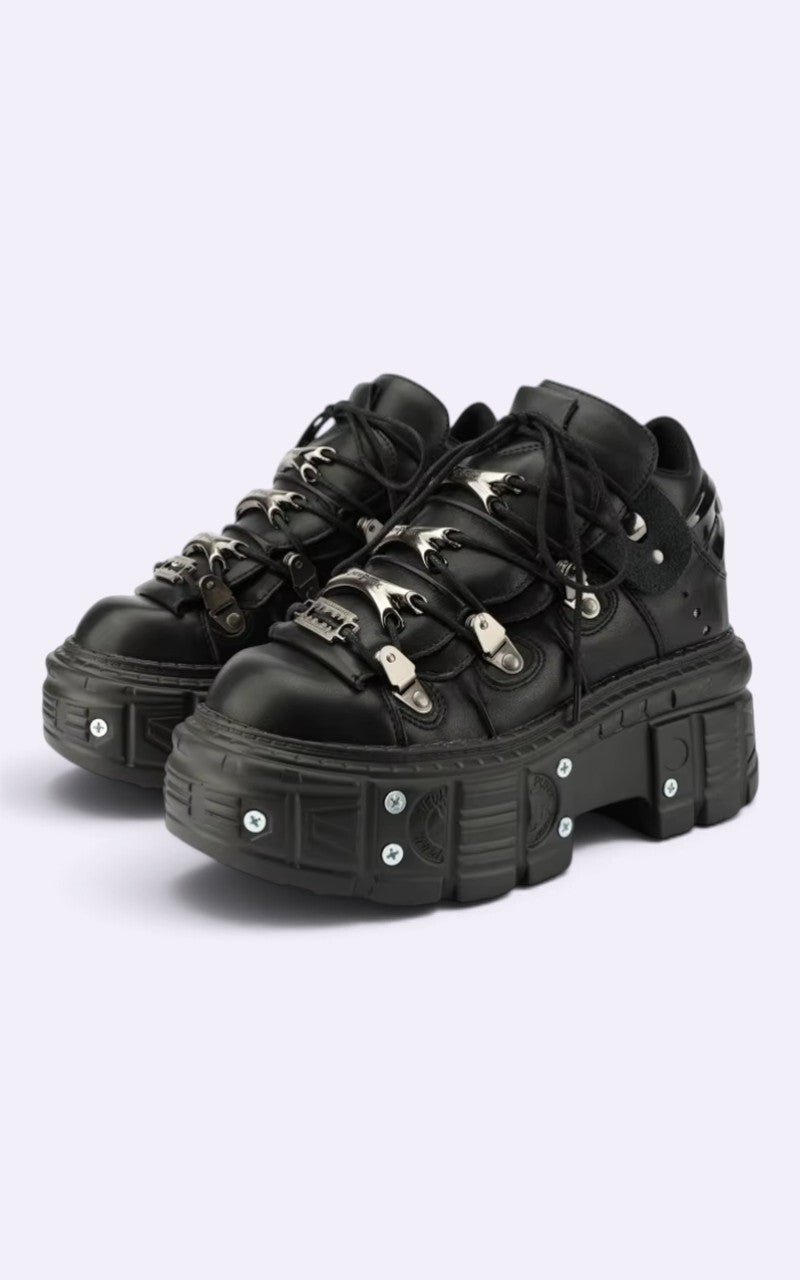 Gothic Metal Toe Sneakers