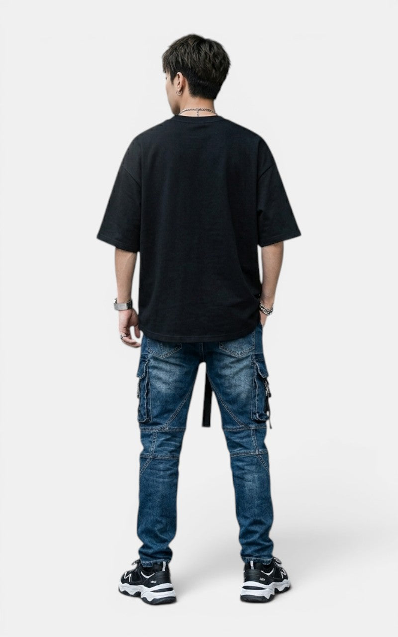 Gothic Star Embroidered T-Shirt