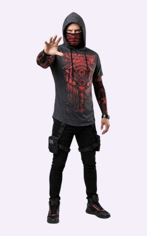 HKSH Cyberpunk Thin Hoodie