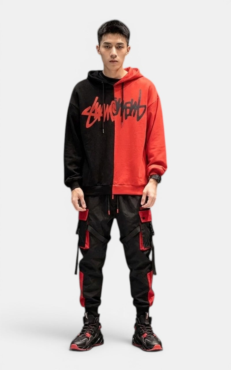 Techwear Patchwork Sweatshirt