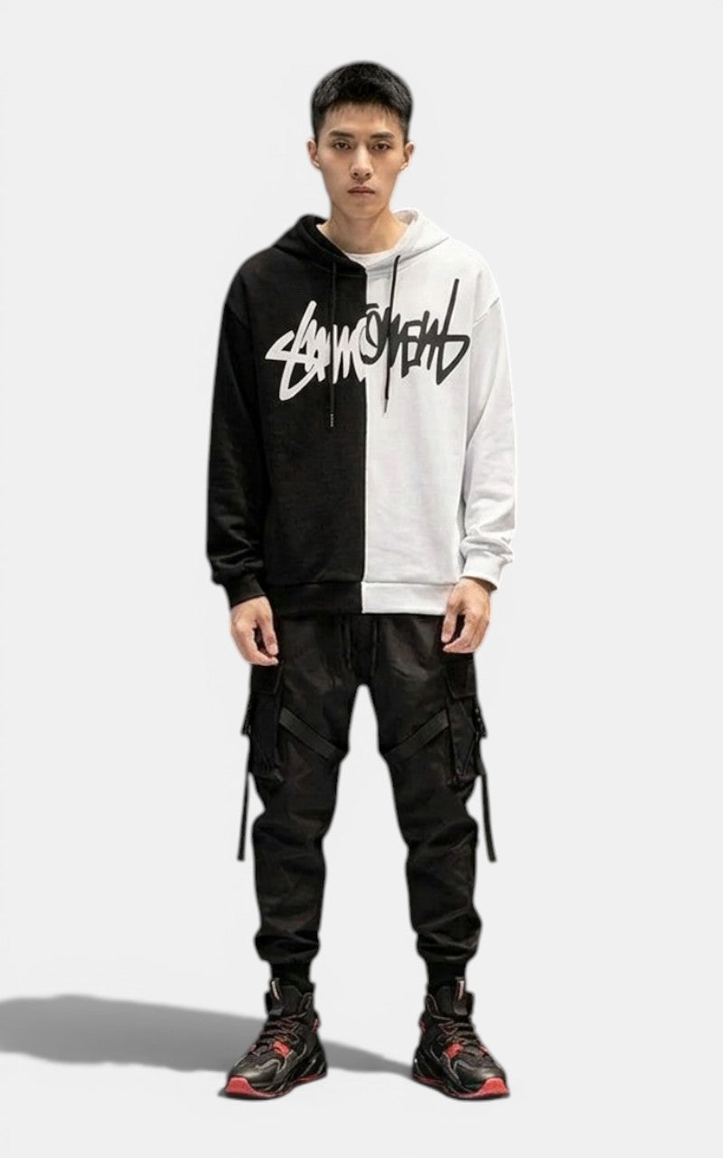 Techwear Patchwork Sweatshirt