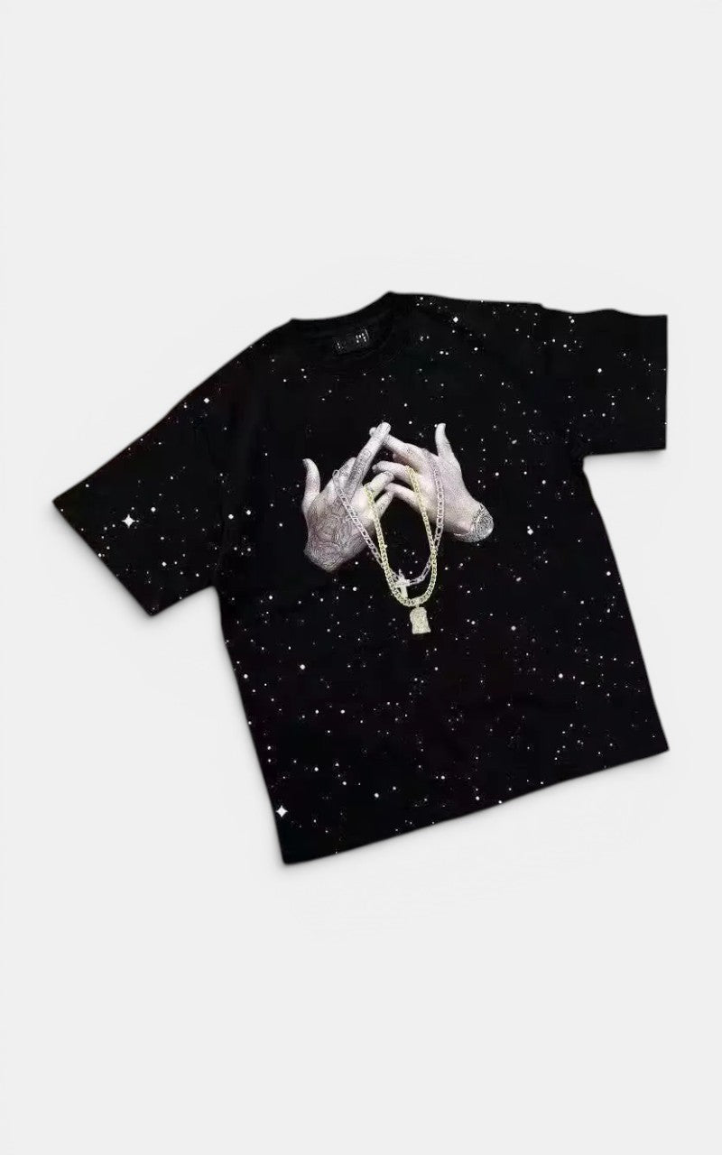 Heavyweight Glitter Graphic T-Shirt
