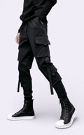 Hip Hop Black Cargo Pants