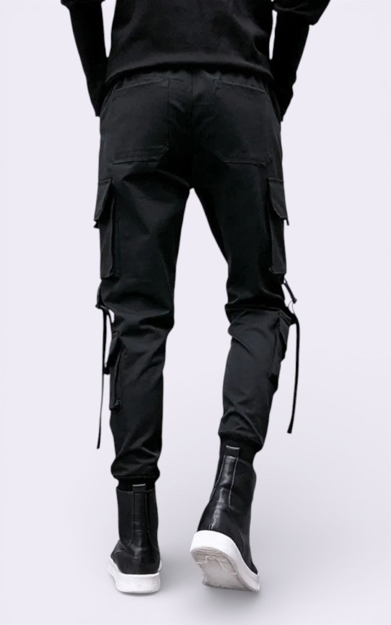 Hip Hop Black Cargo Pants