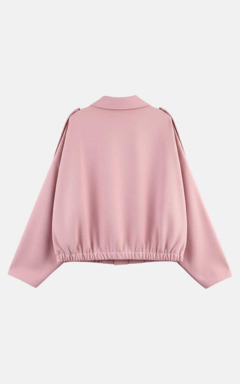 Suede Bomber Jacket – Oversized Streetwear Style