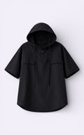 Korean Hooded Short Sleeve Tee