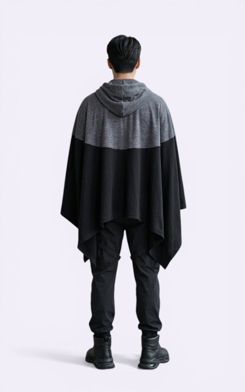 Korean Style Casual Techwear Poncho