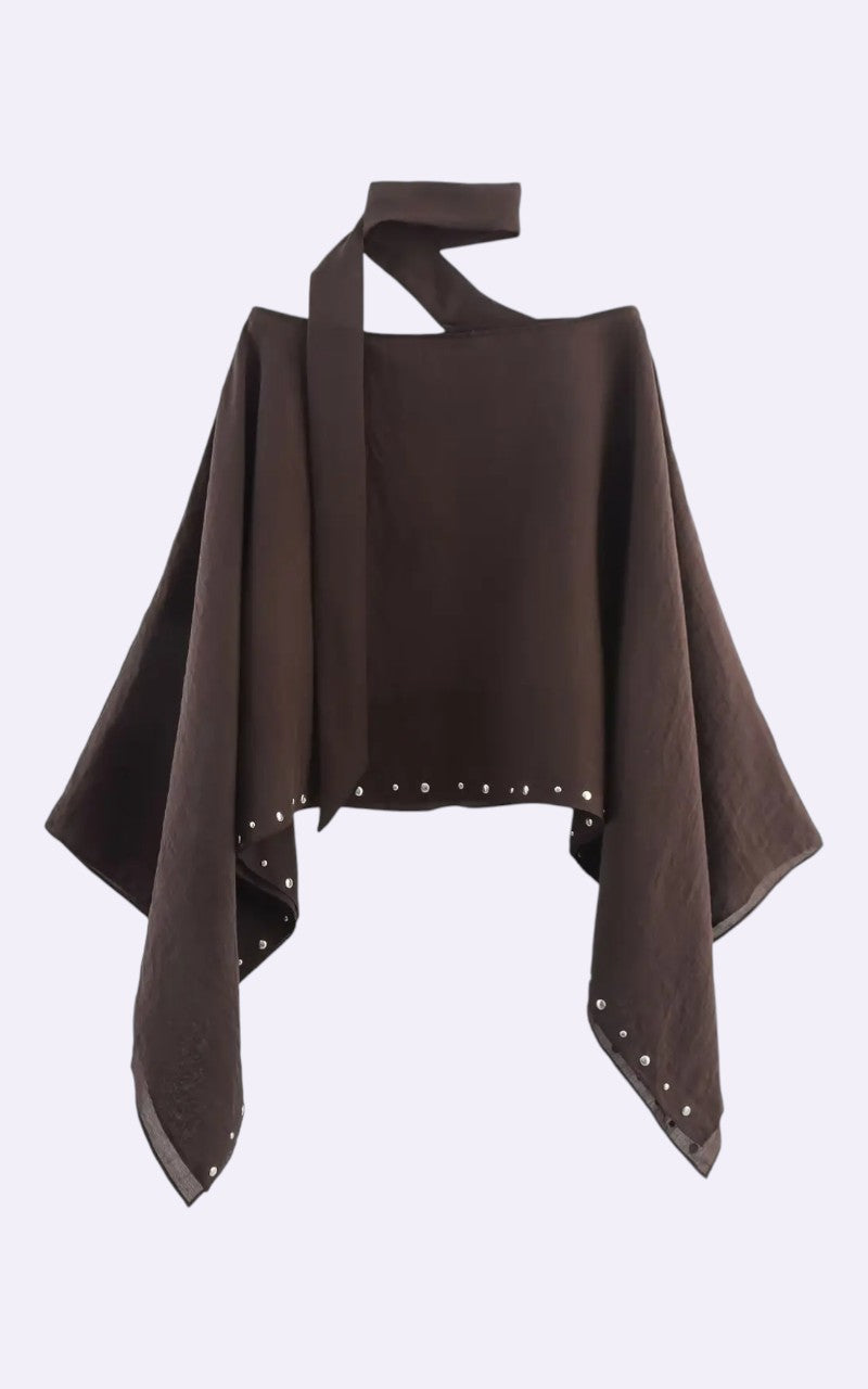 Loose Cropped Cloak Jacket