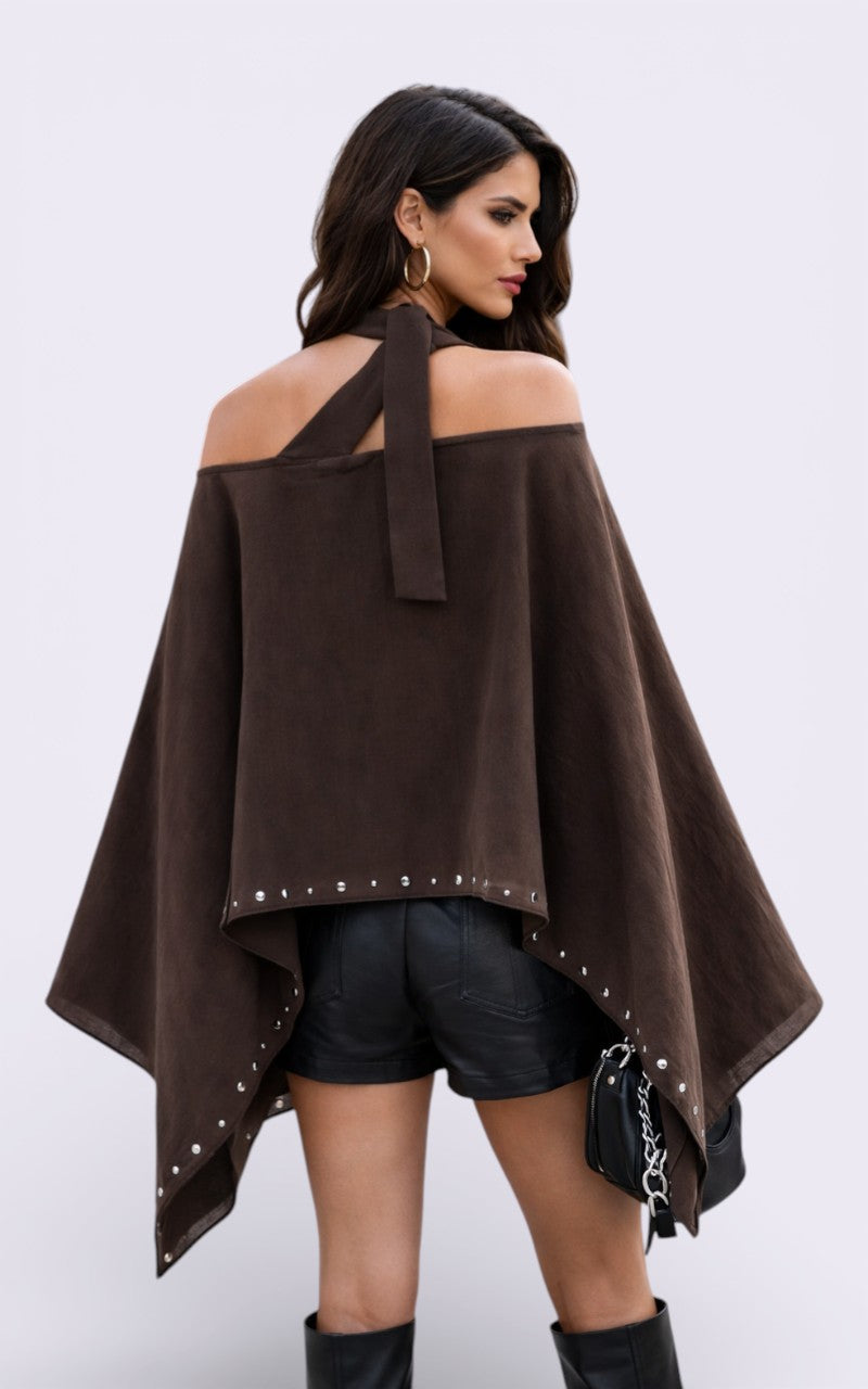 Loose Cropped Cloak Jacket