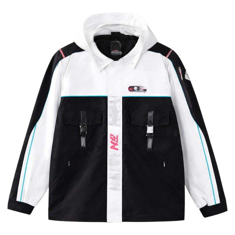 MOEYU Hatsune Miku Cosplay Hooded Jacket – Anime Trench Winter Coat