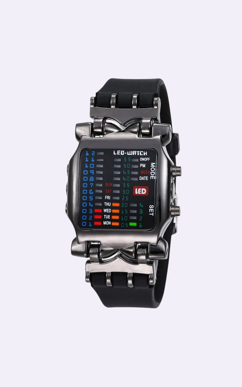 Neon Edge Cyberpunk Watch