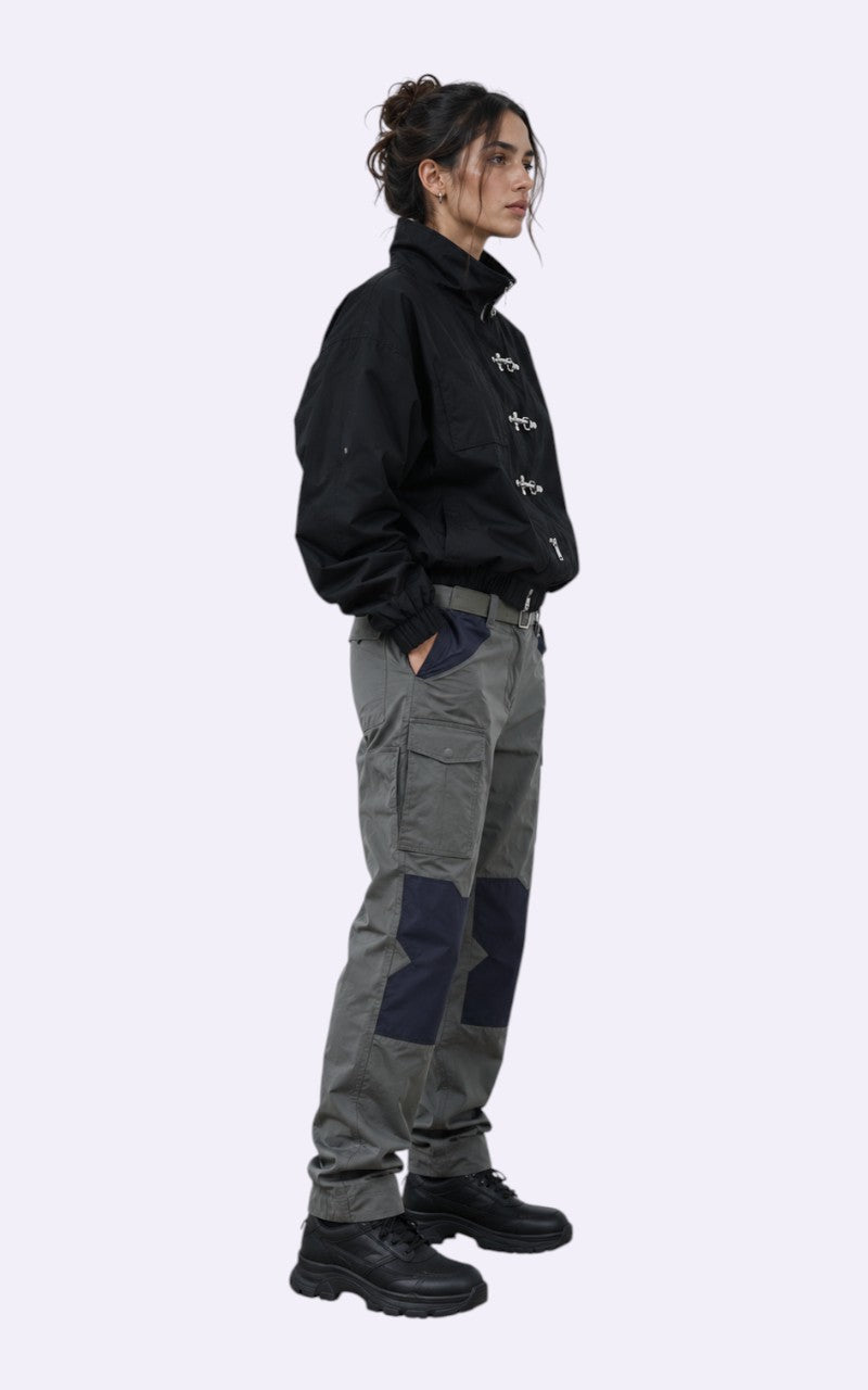 Oversized Techwear Denim Jacket