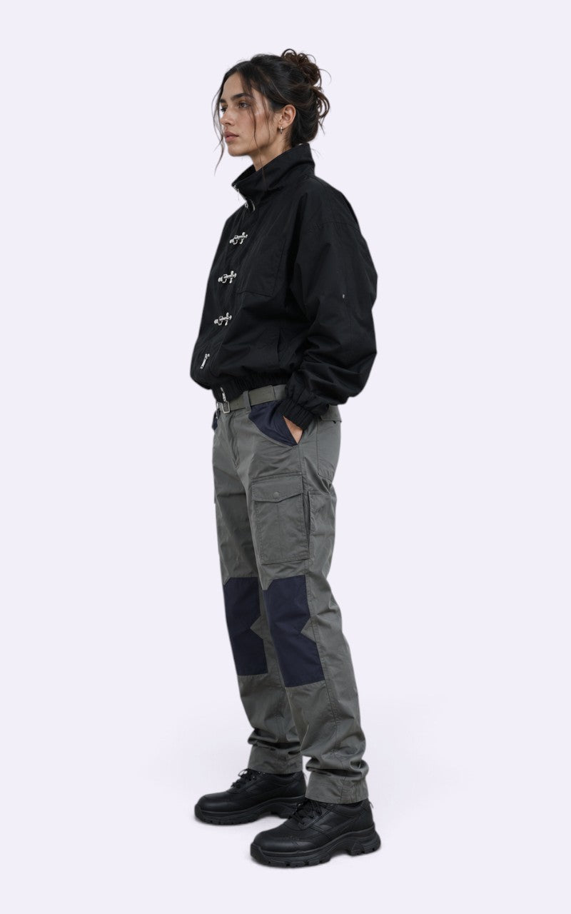 Oversized Techwear Denim Jacket