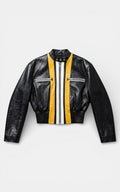 Patchwork Faux Leather Jacket