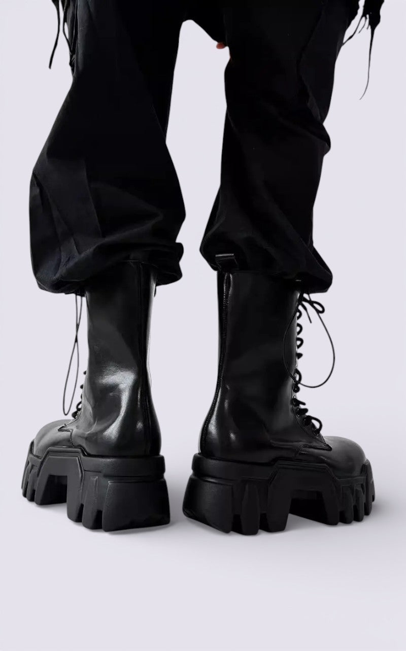 Platform Punk High-Top Boots