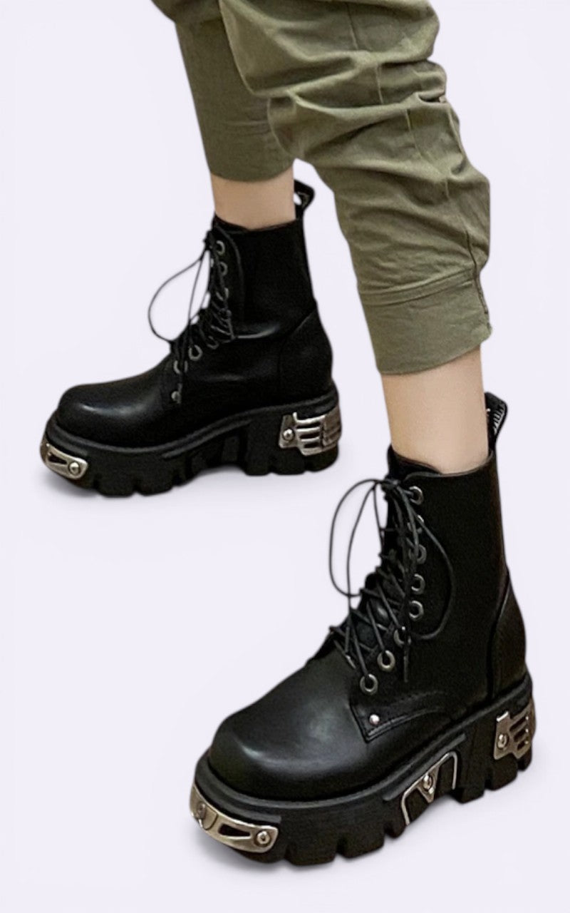 Punk Platform Ankle Boots