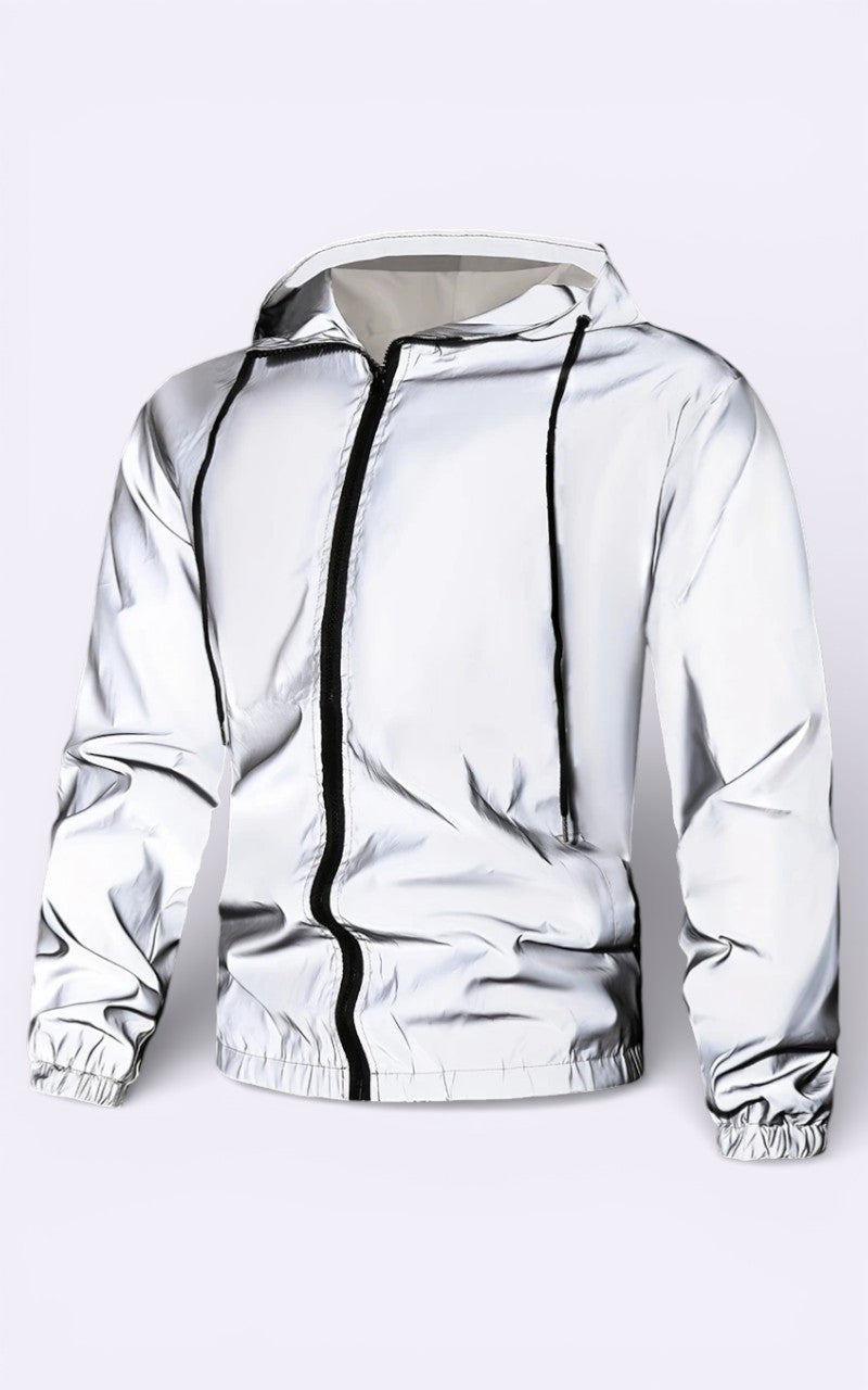 Reflective Night Cycling Hooded Jacket