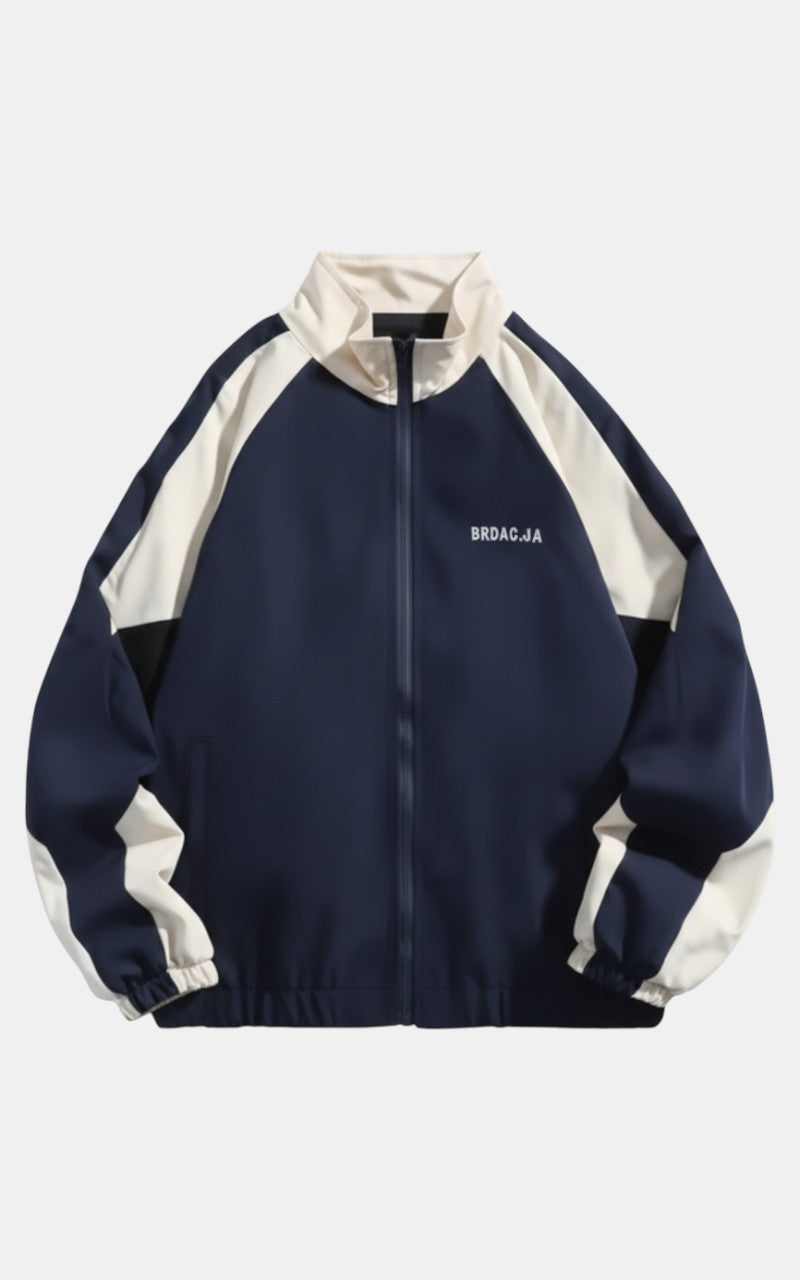Reflective Striped Windbreaker Jacket – Streetwear Style