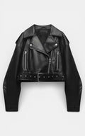 Retro Moto Belted Jacket