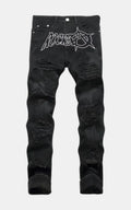 Retro Ripped Straight Jeans